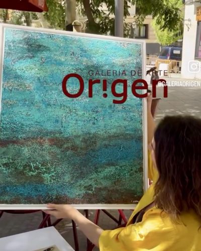 ¨Sueños Turquesas¨ en la promoción de la Exposición Apetecible de la Galería Origen (Madrid)